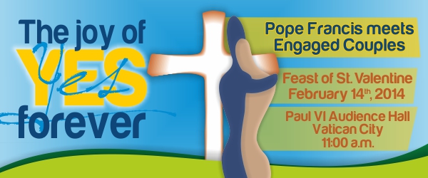 Pope & engaged coupled