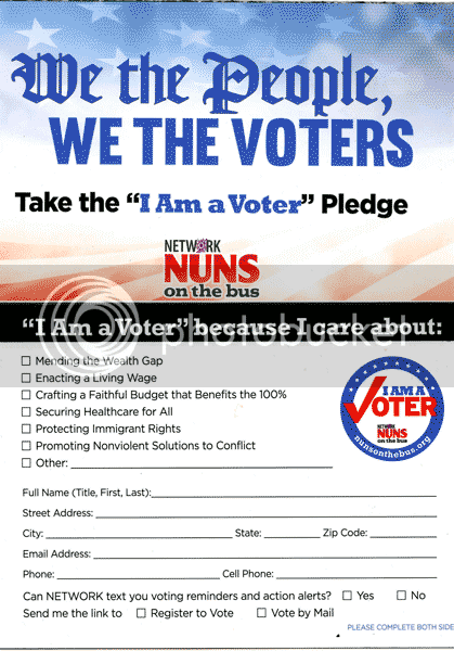 Nuns on bus pledge